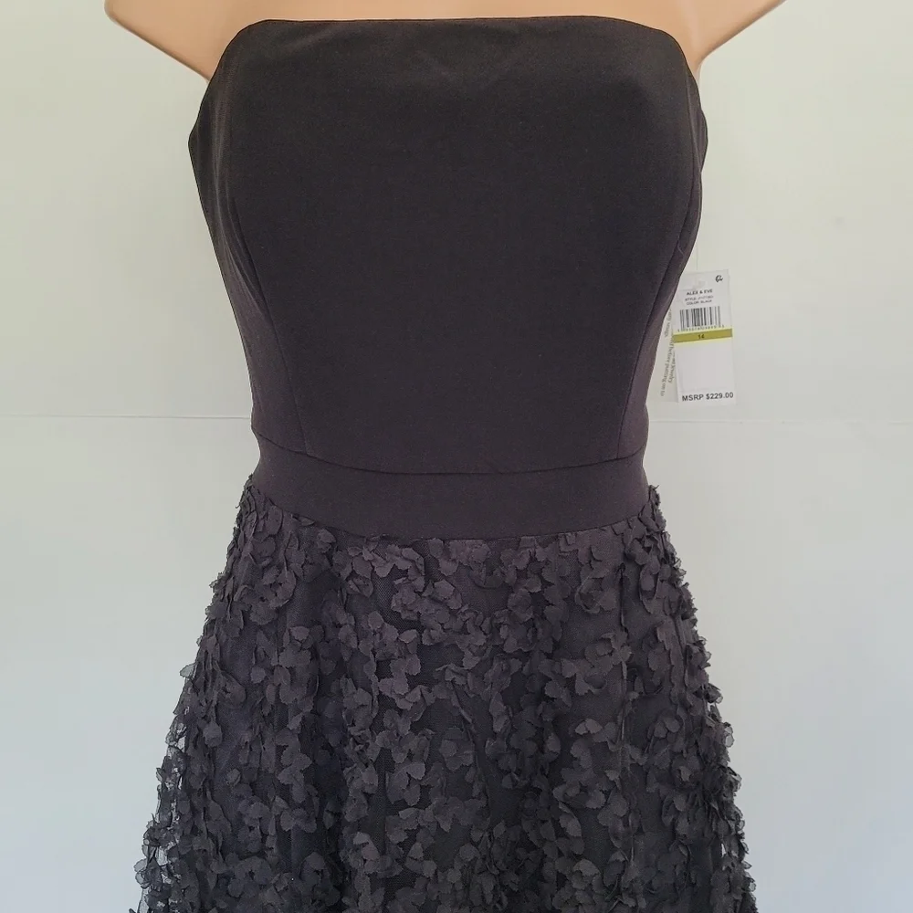 Alex and Eve Women's A Line Dress Floral Size 14 - Picture 11 of 12